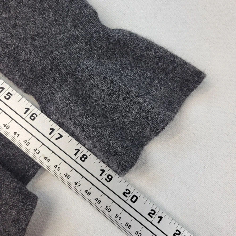 Marisa Christina Cardigan Womens XS Gray Cashmere Shawl‎ Collar Bell Sleeve Open